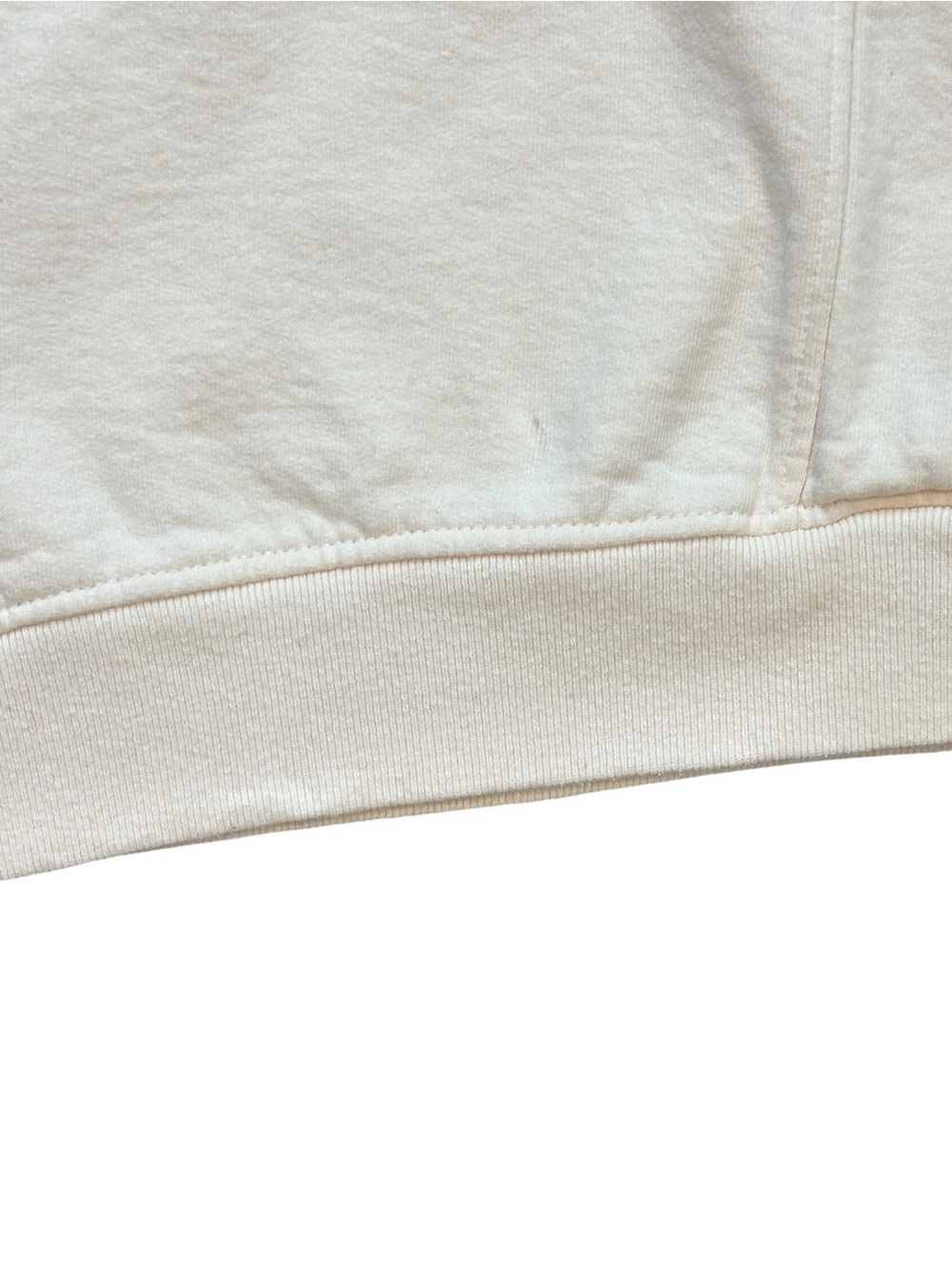 Sporty & Rich Exercise Often 1/2 Zip Sweatshirt Cream/Burgundy Small $190 - Picture 8 of 8